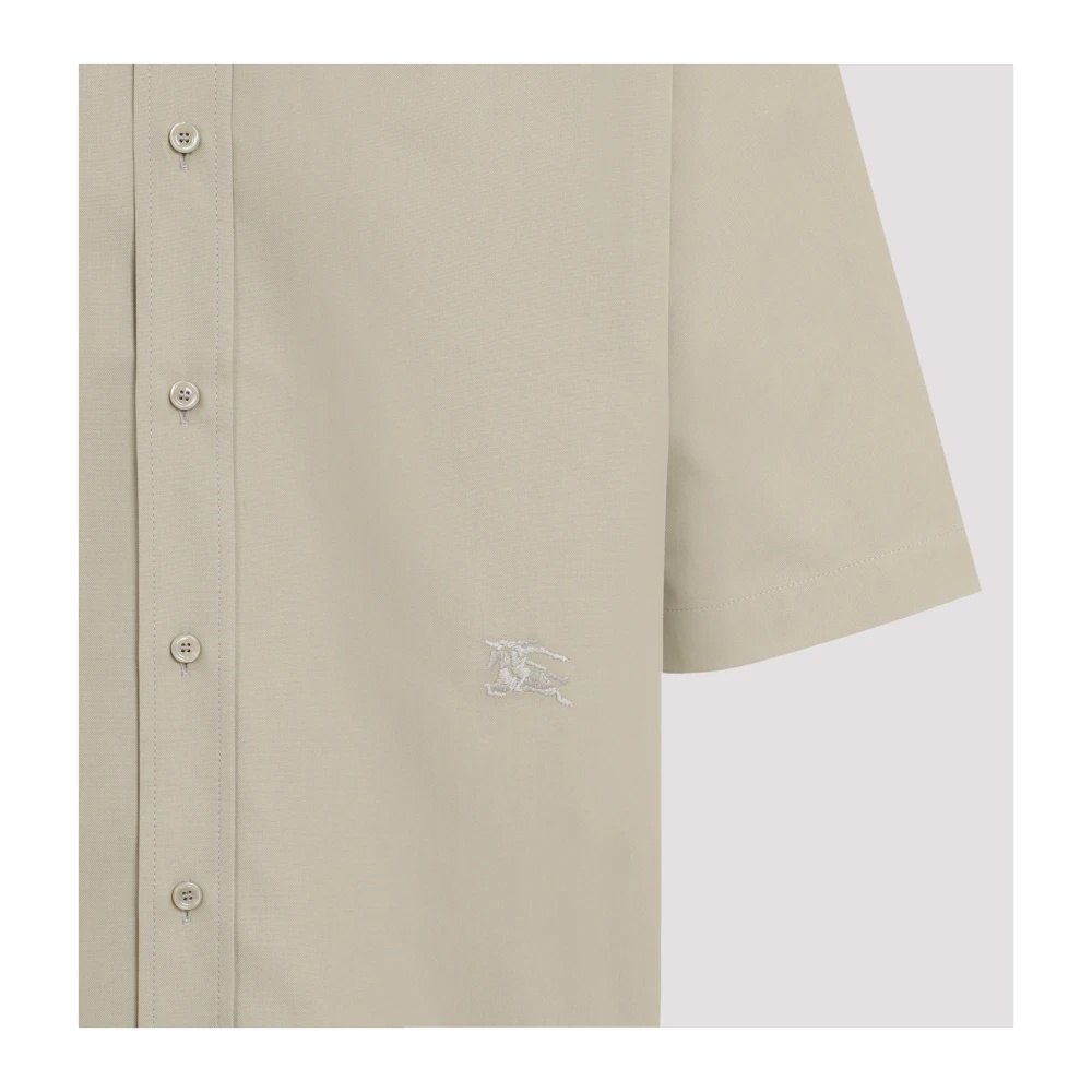 GREEN COTTON SHIRT SHORT SLEEVE - 3