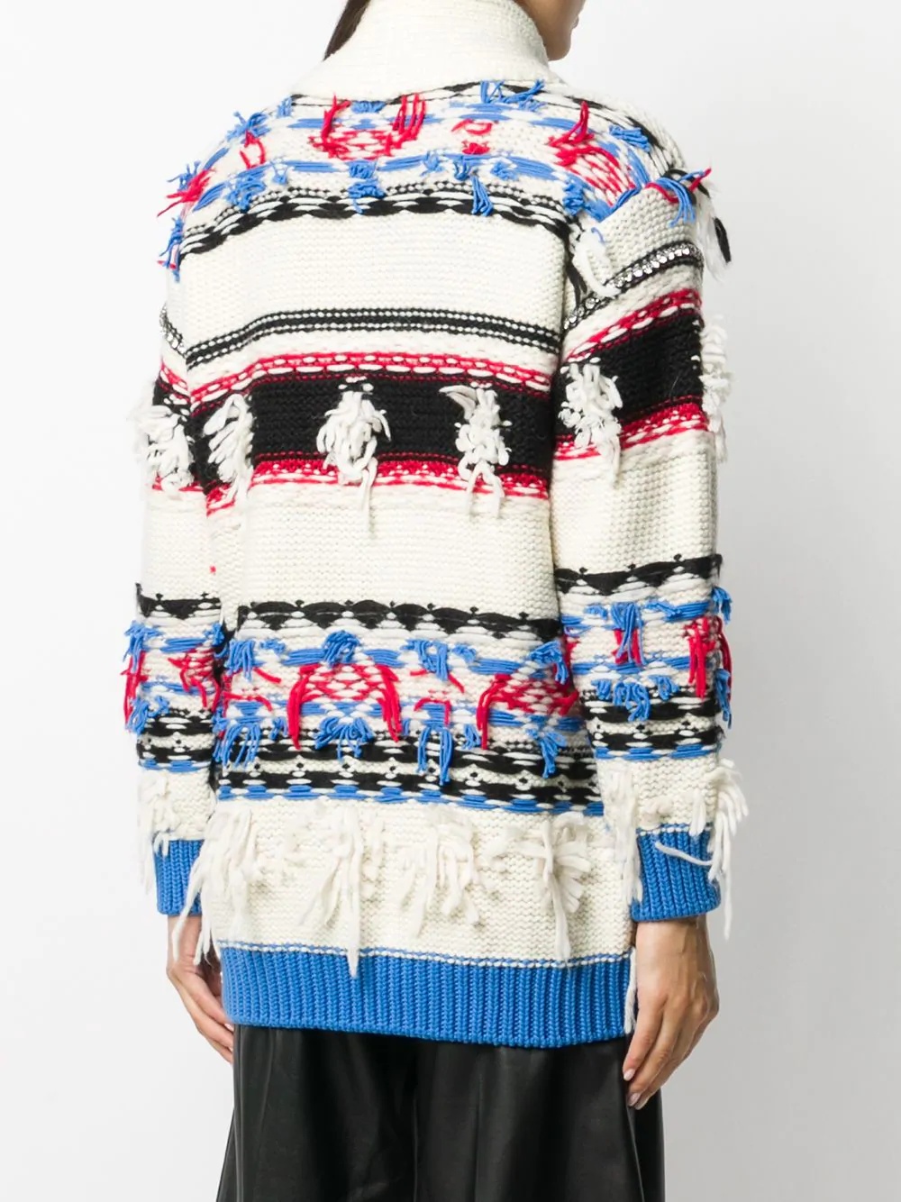 patterned intarsia knit jumper - 4