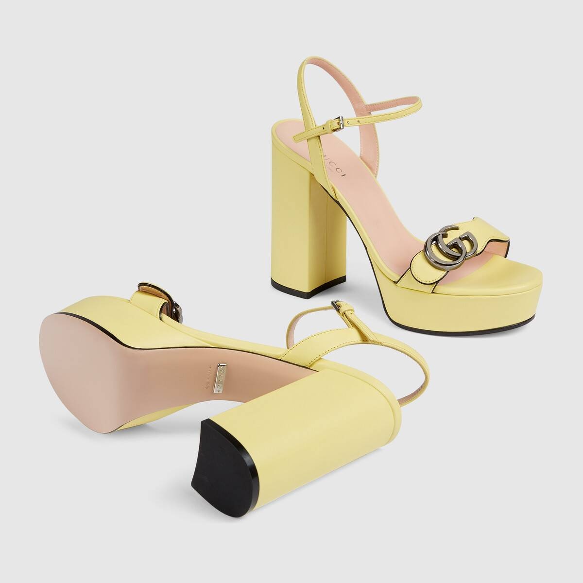 Women's platform sandal with Double G - 5