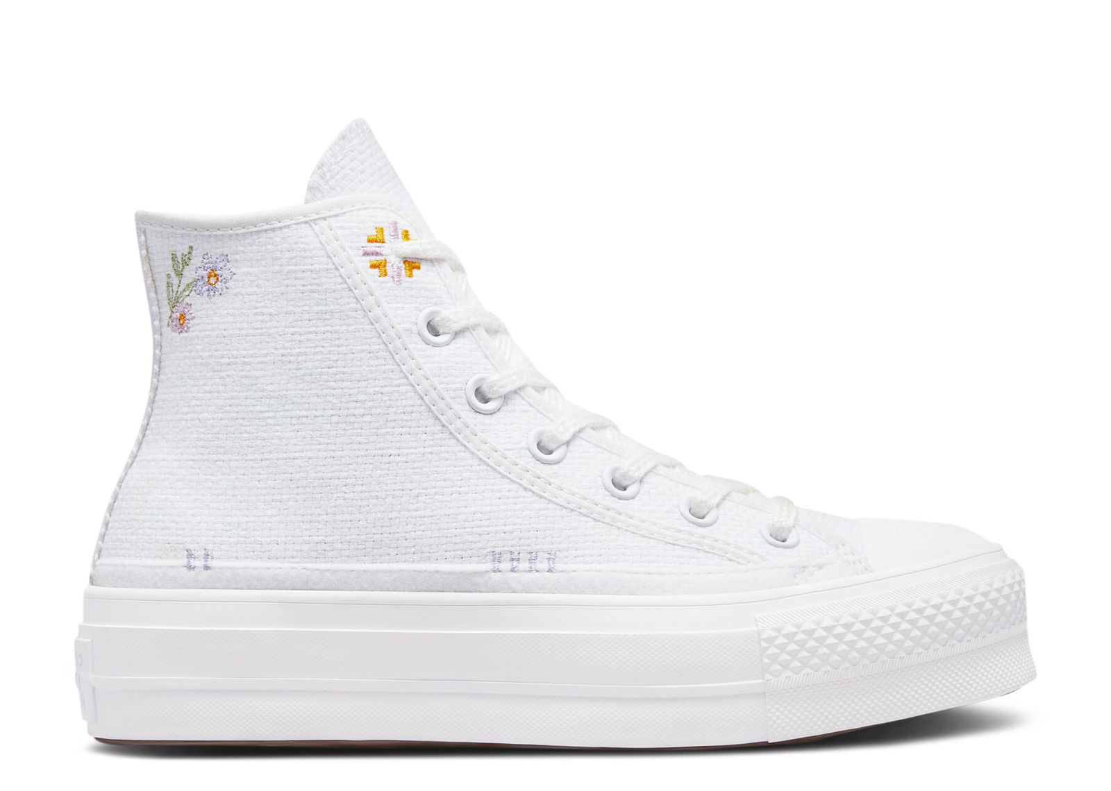 WMNS CHUCK TAYLOR ALL STAR LIFT PLATFORM HIGH 'AUTUMN EMBROIDERY - WHITE' - 1
