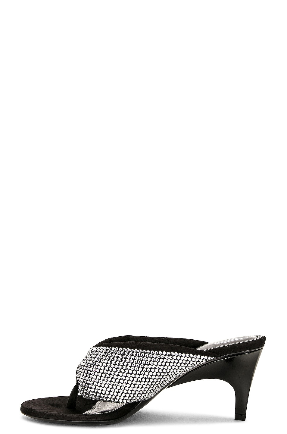 Rem Sandal In Silver & Black - 5