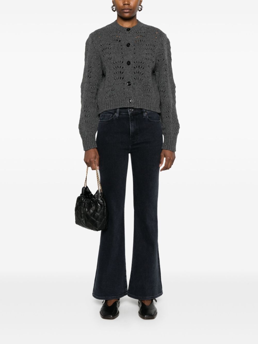 textured cardigan - 2