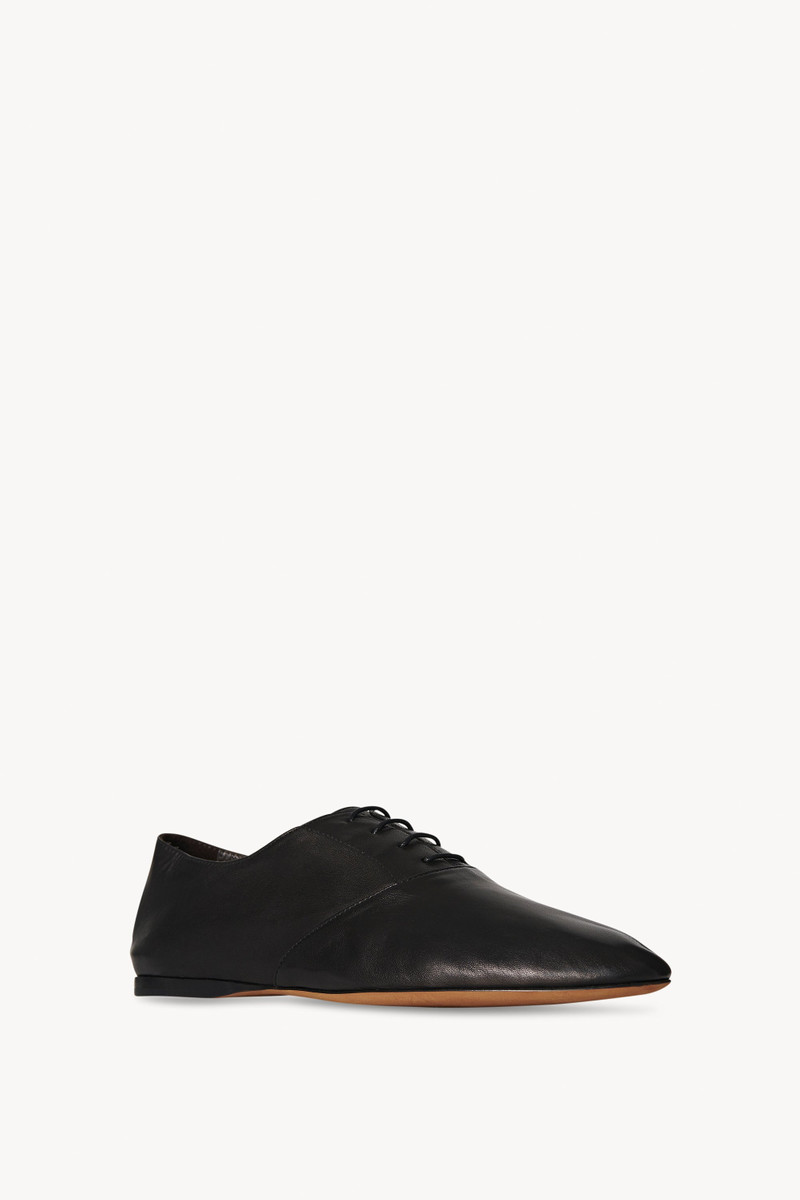 The Row Awar Lace-Up in Leather outlook