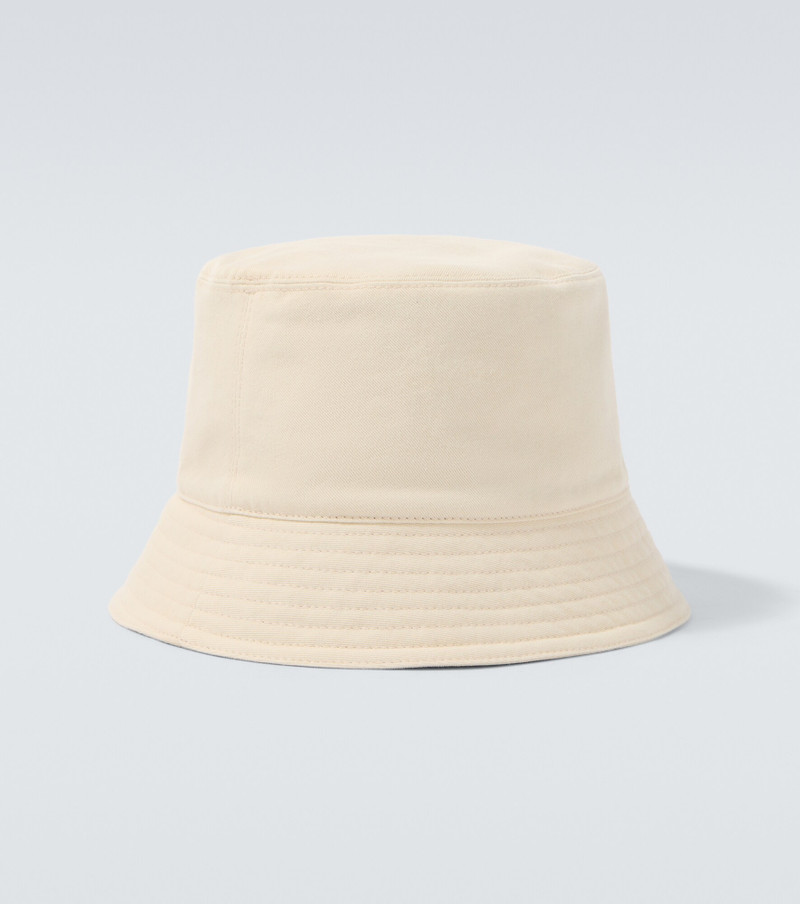 Prada Logo canvas bucket hat outlook