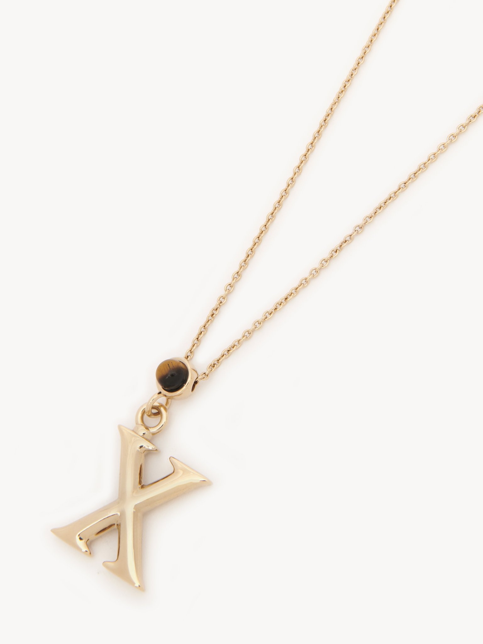 ALPHABET NECKLACE WITH PENDANT X - 2