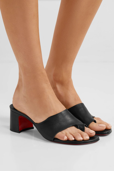 Christian Louboutin Viberta 55 leather mules outlook