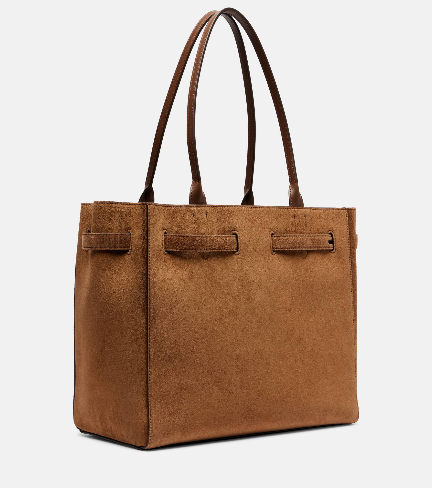 Audrey Medium suede tote bag - 4
