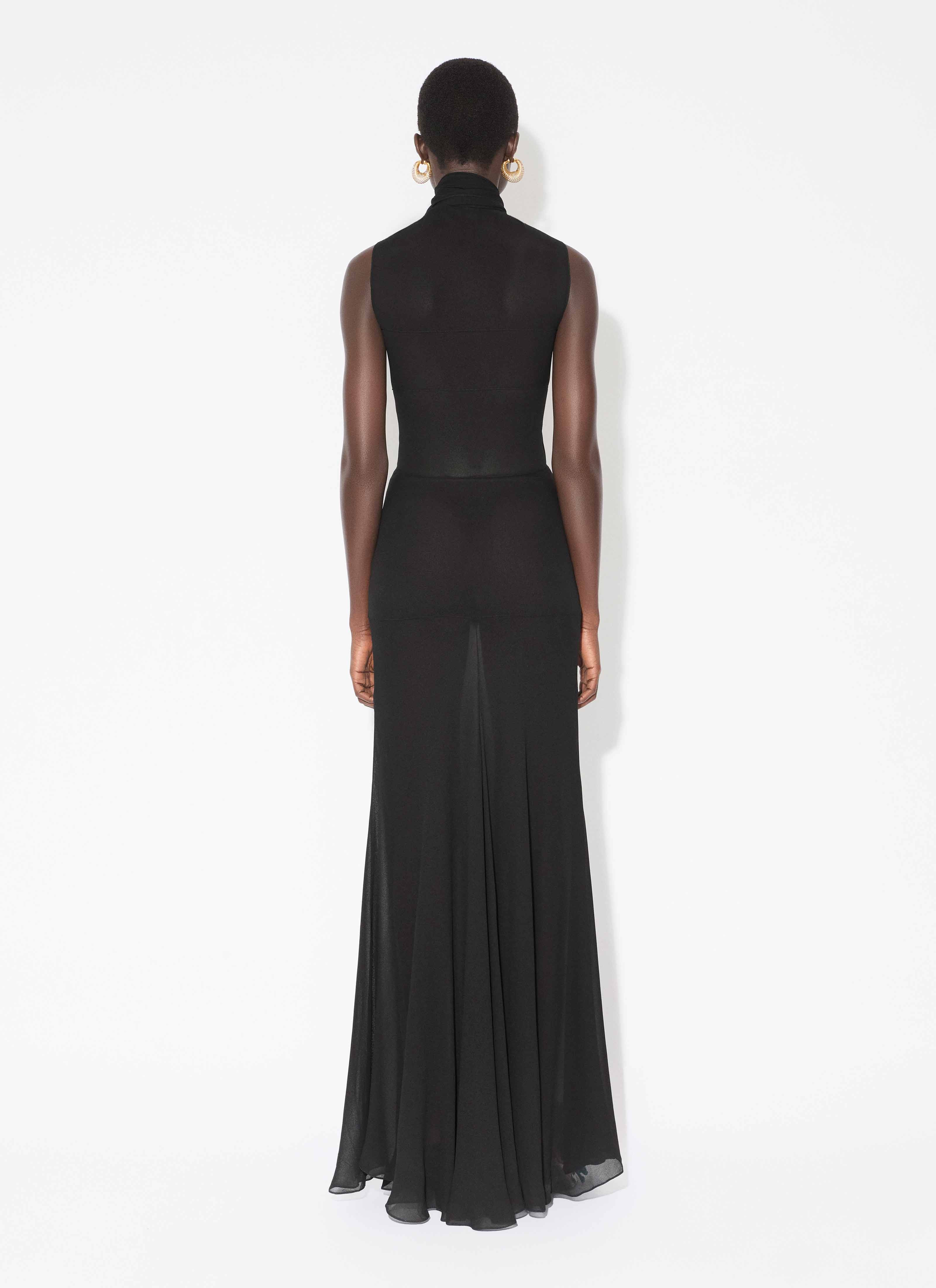 LIGHT GEORGETTE BOW DRESS - 3