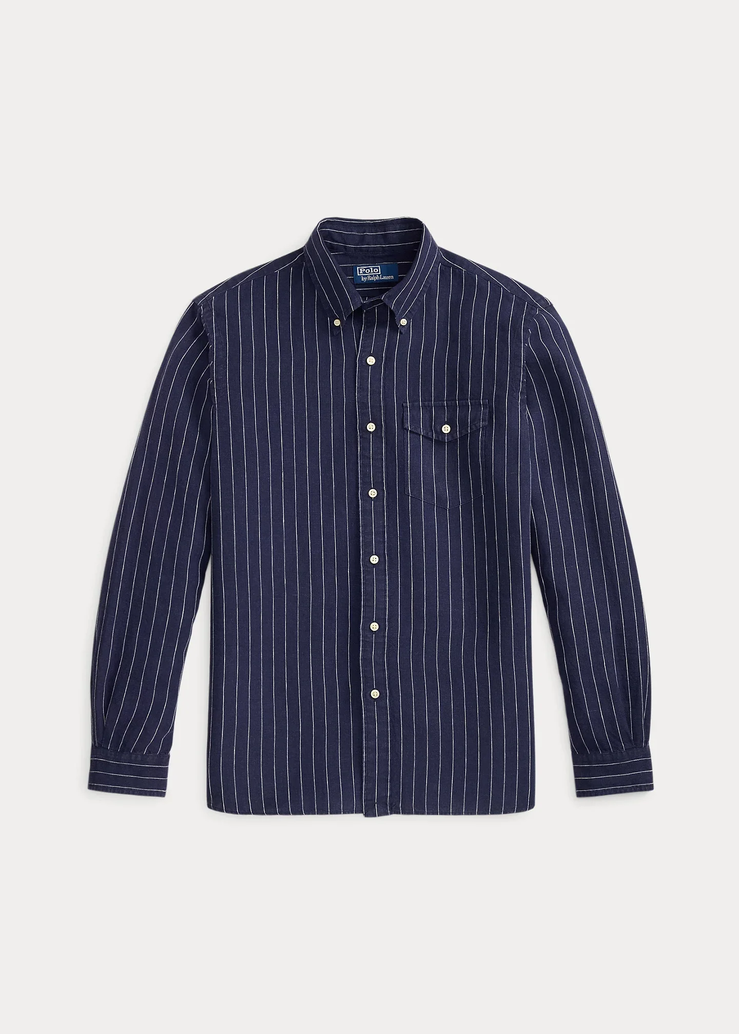 Classic Fit Striped Linen Shirt - 1