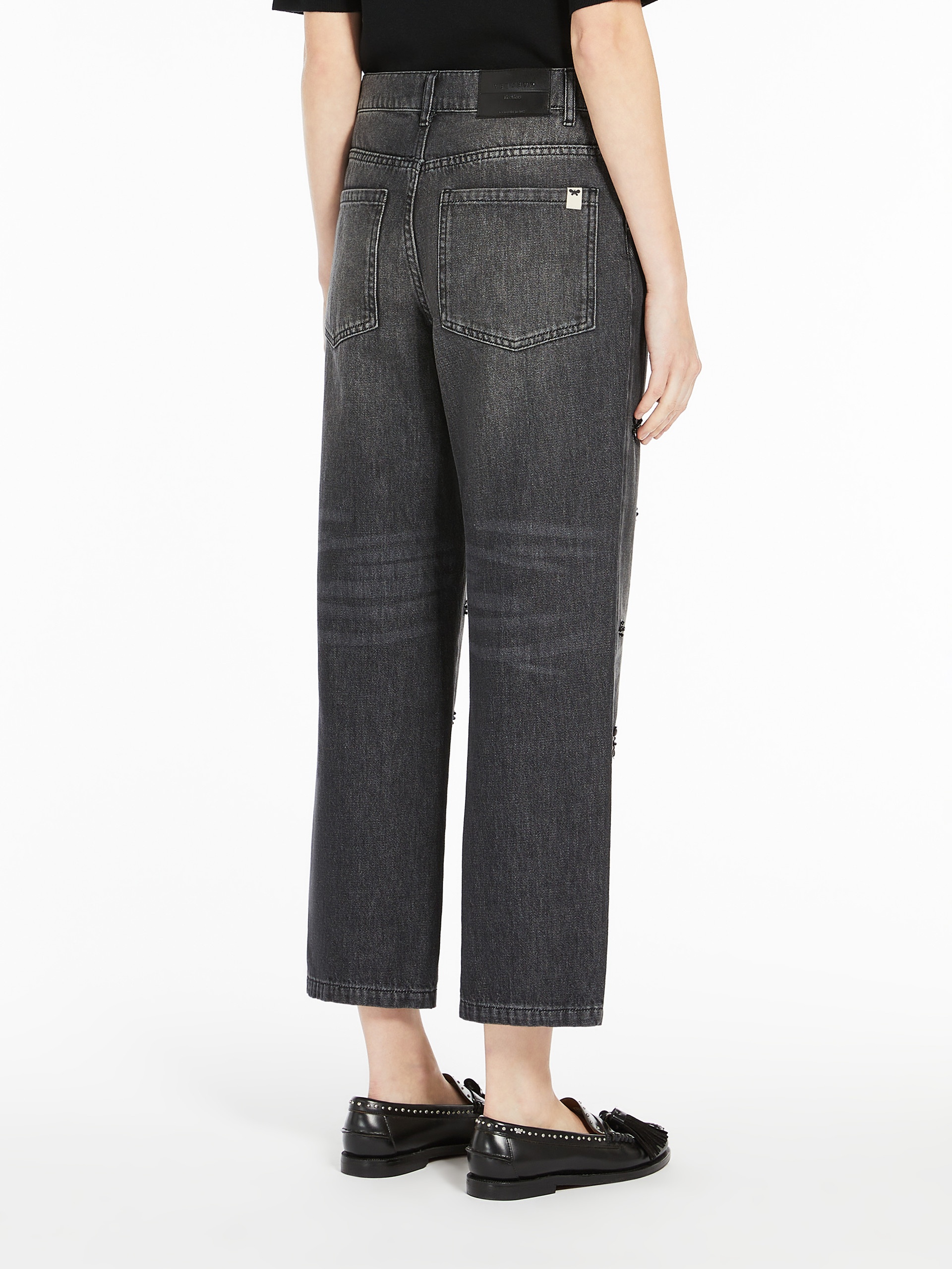 MANETTA Sequinned denim jeans - 4