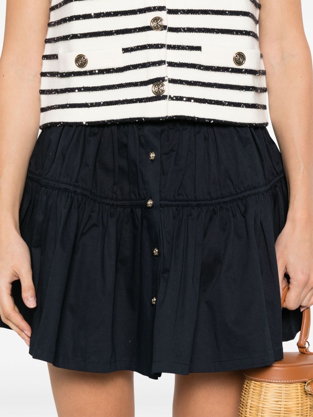 tiered mini skirt - 5