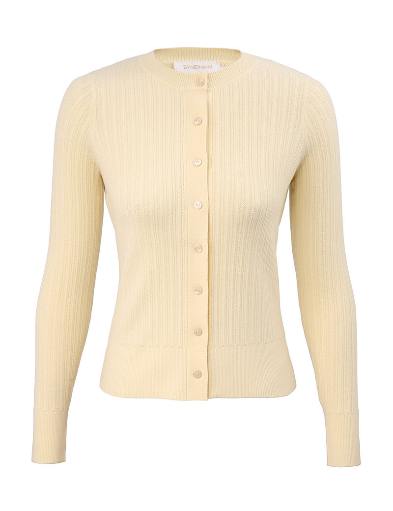 RIBBED KNIT CARDIGAN 1