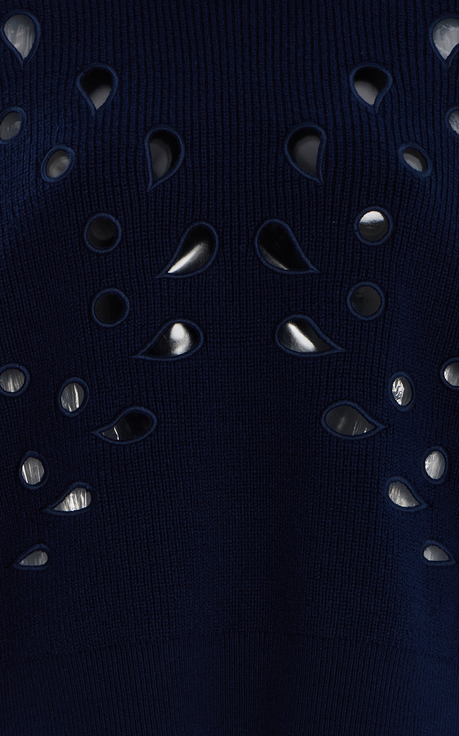 Vanessa Eyelet Cotton Pullover navy - 3