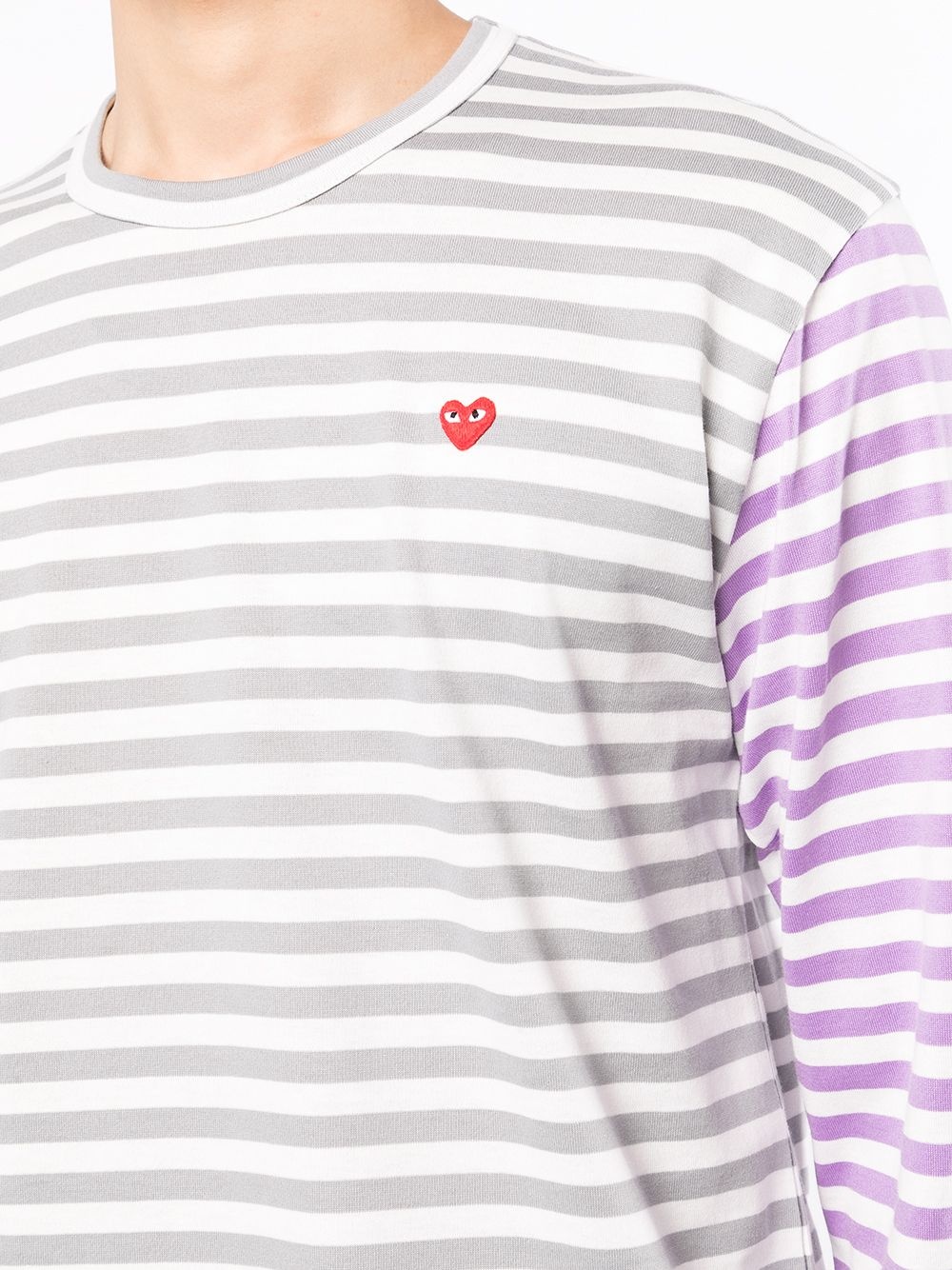 striped long-sleeve T-shirt - 5