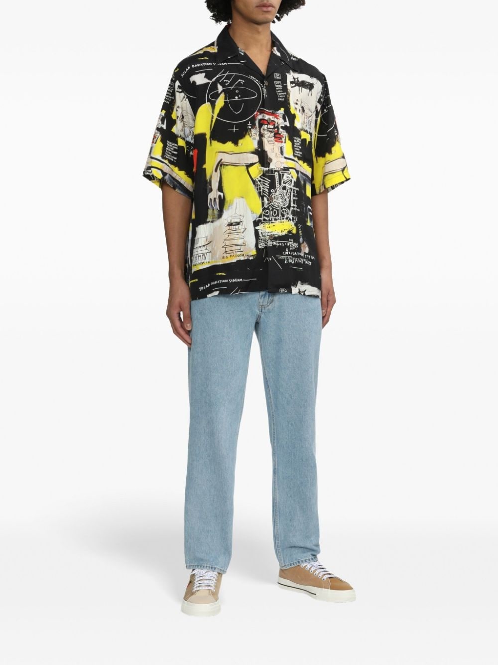 Jean-Michel Basquiat graphic-print shirt - 2