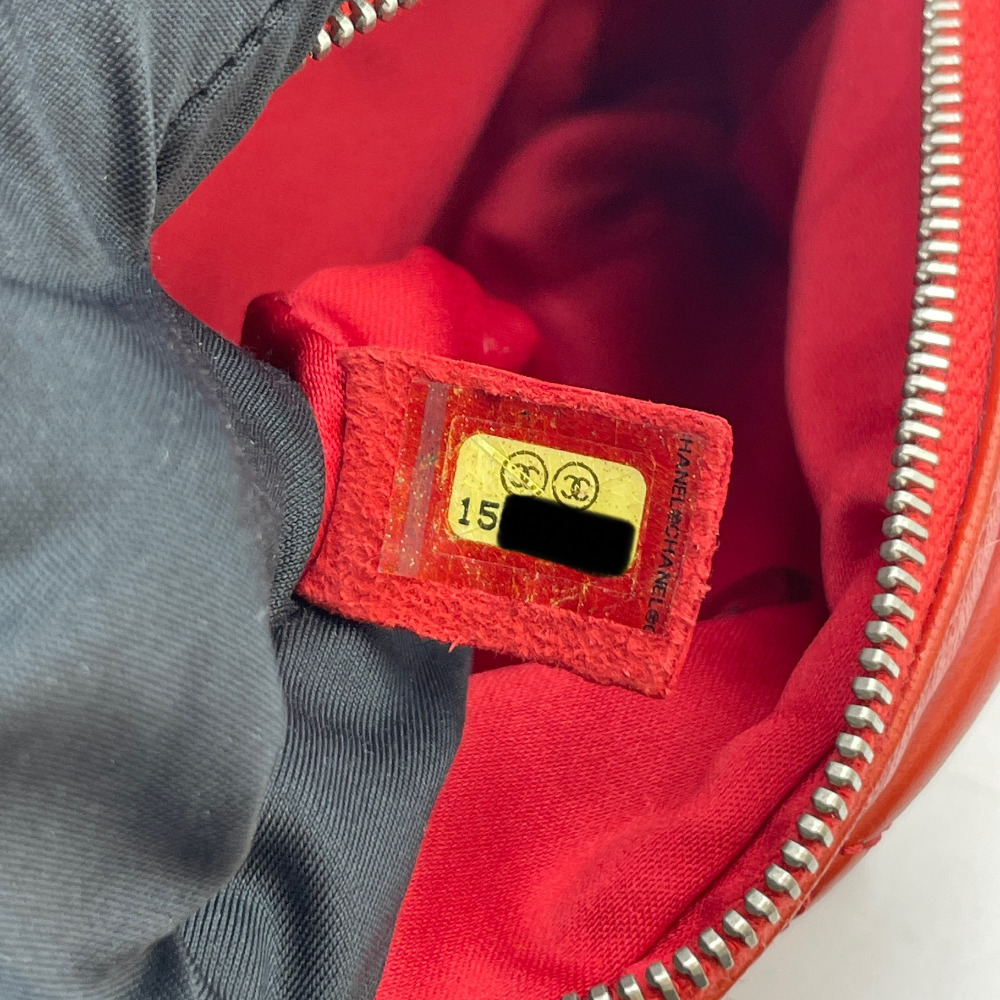 Chanel No. 15 Red Orange Leather Mini Flap Crossbody Bag - 14