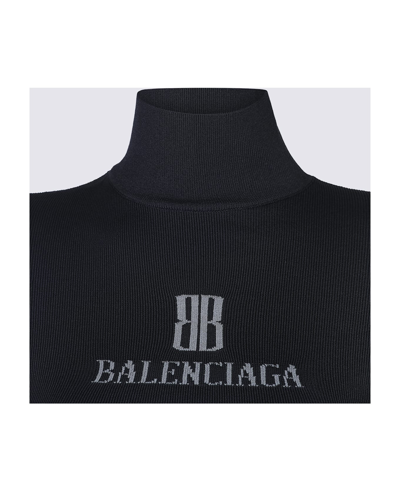 Black Viscose Knitwear - 3