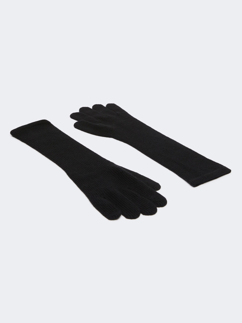Max Mara JOCK Cashmere gloves - BLACK outlook