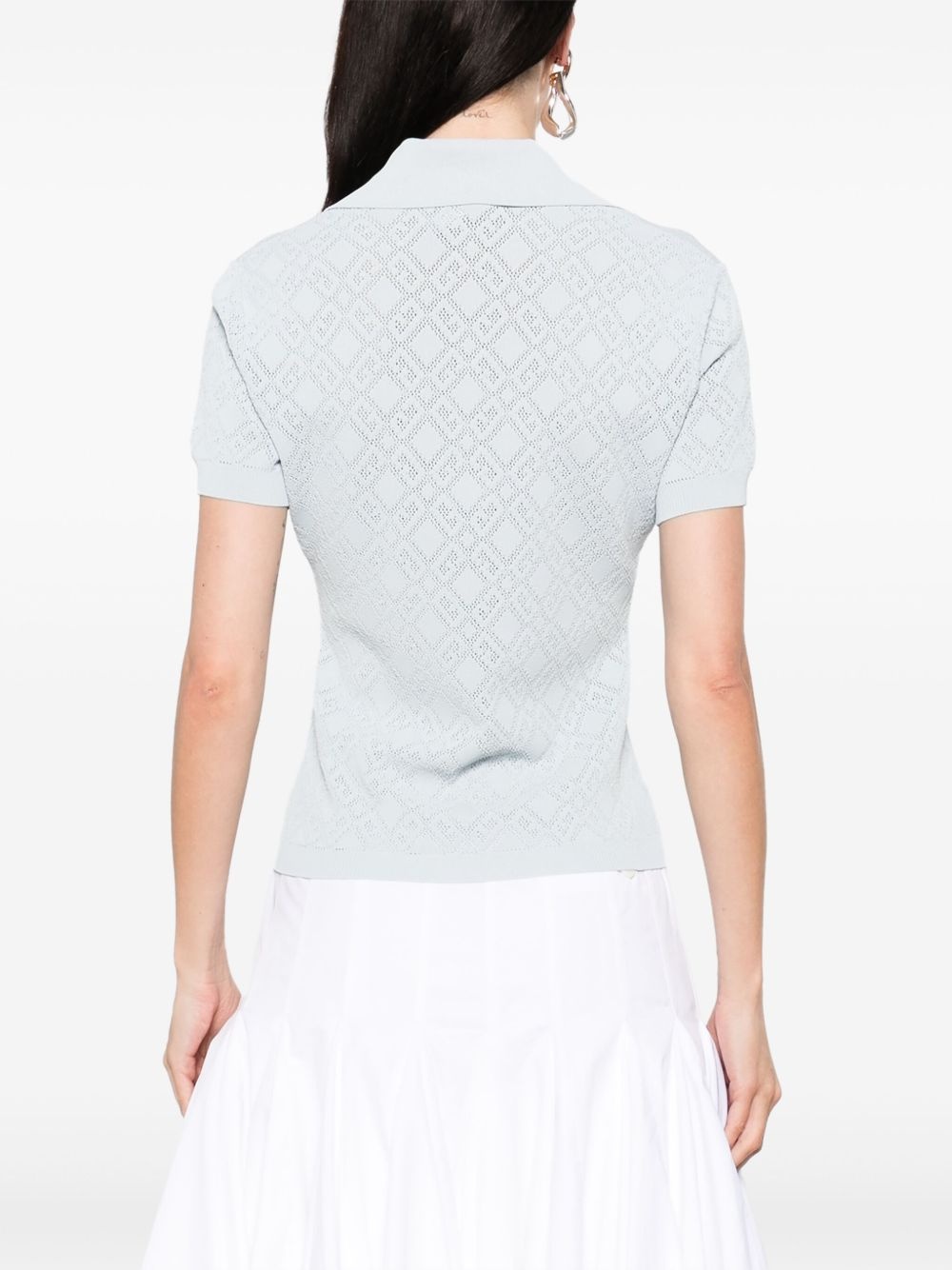 fine knit T-shirt - 4