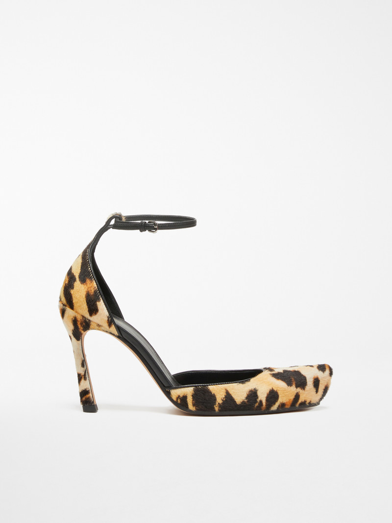 CESTINO Animal-print court shoes with strap 1