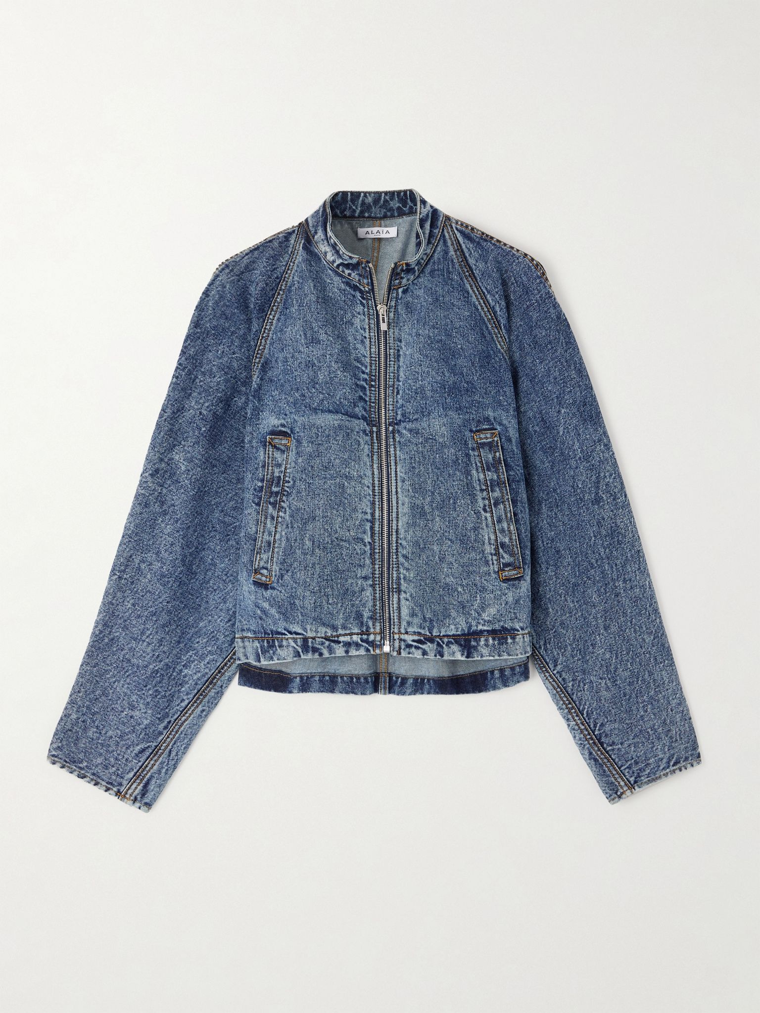 Paneled denim jacket Blue - 1