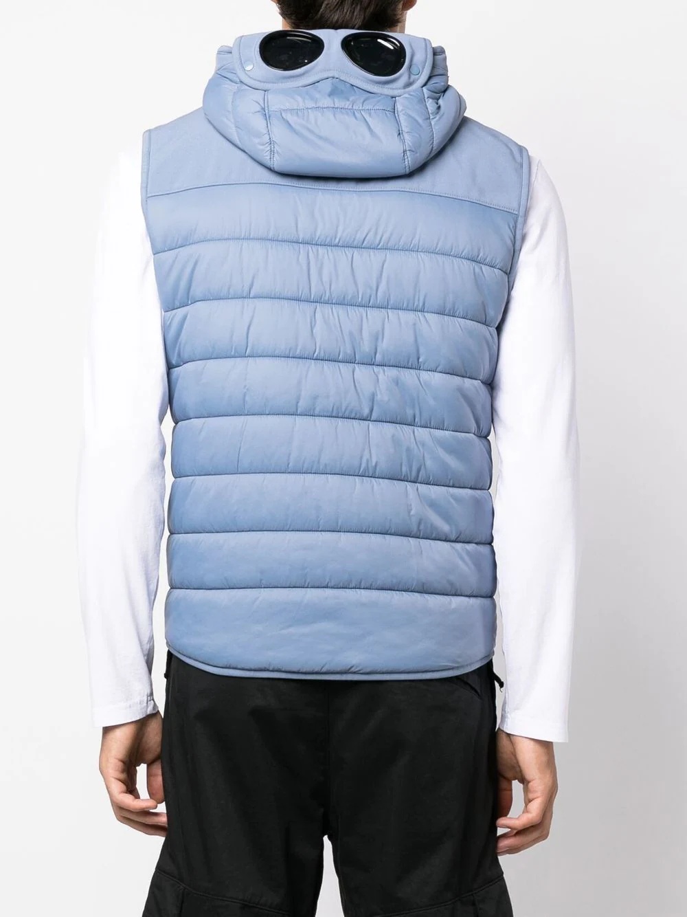 zip-up hooded gilet - 4