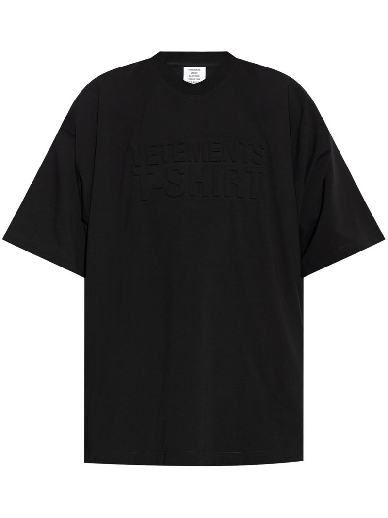 logo-embossed T-shirt 1