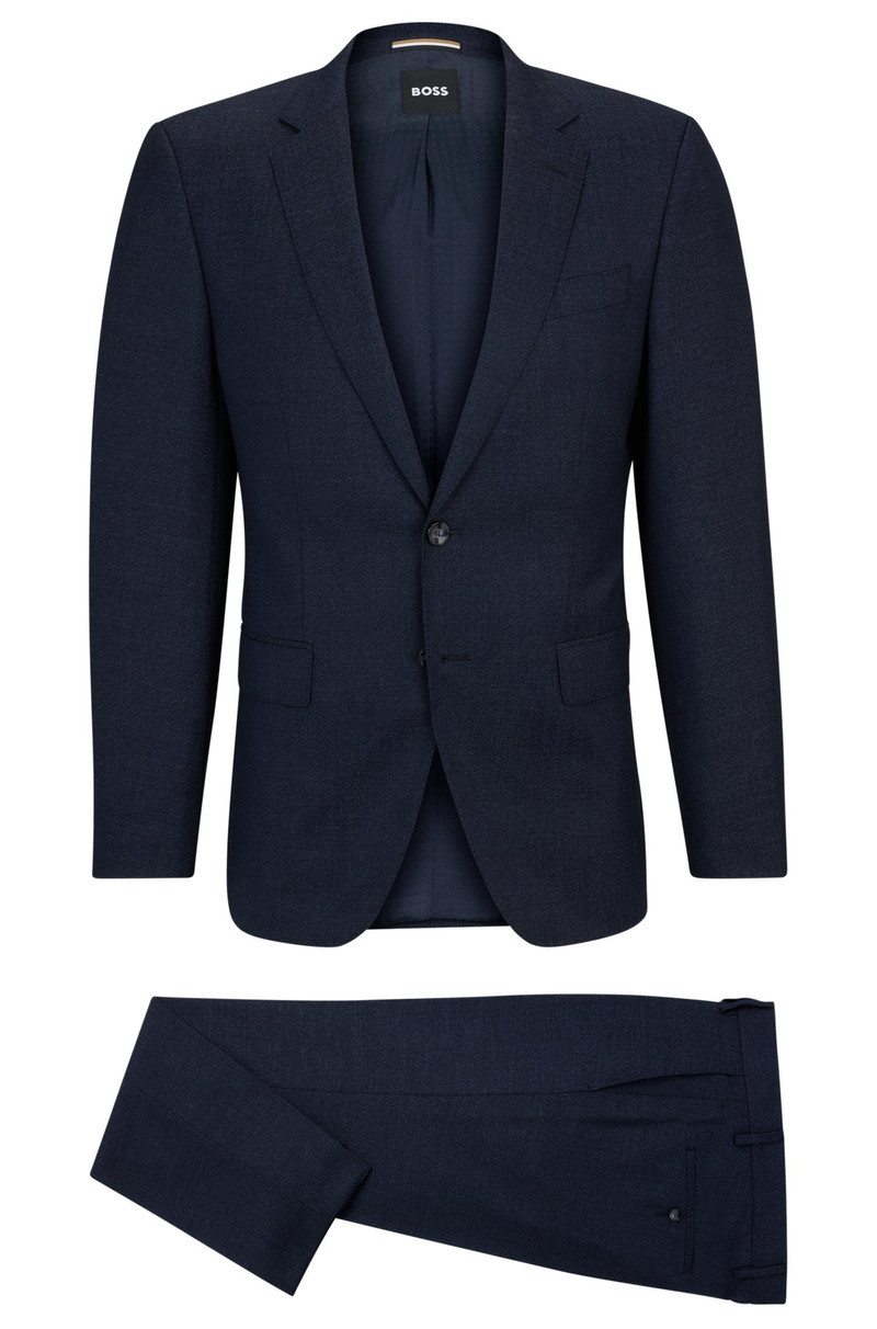 SLIM-FIT SUIT IN VIRGIN WOOL WITH SIGNATURE LINING 9