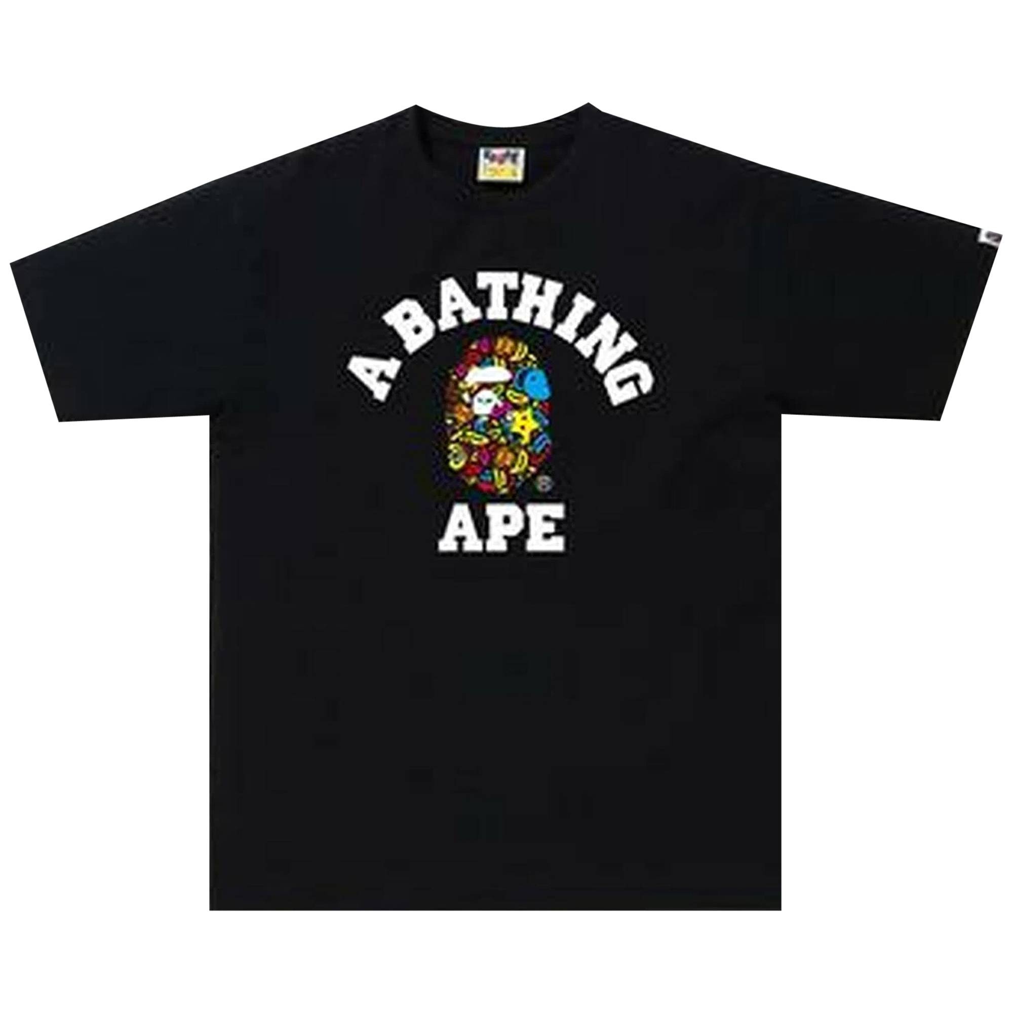 BAPE Milo Banana Pool College T-Shirt 'Black' - 1