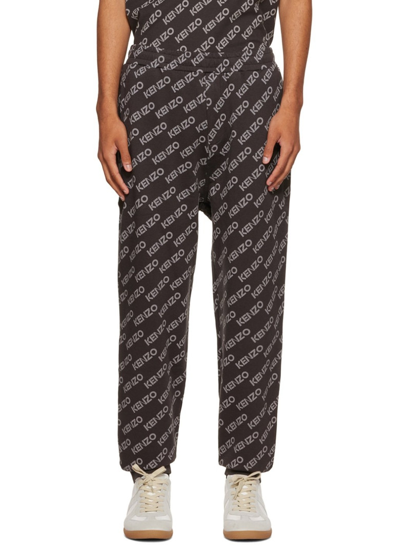 Black Cotton Lounge Pants - 1