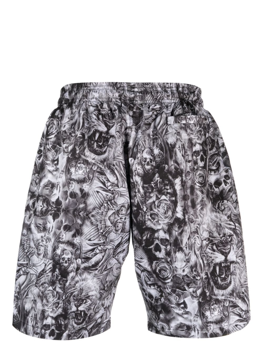 Tattoo graphic-print swim shorts - 2