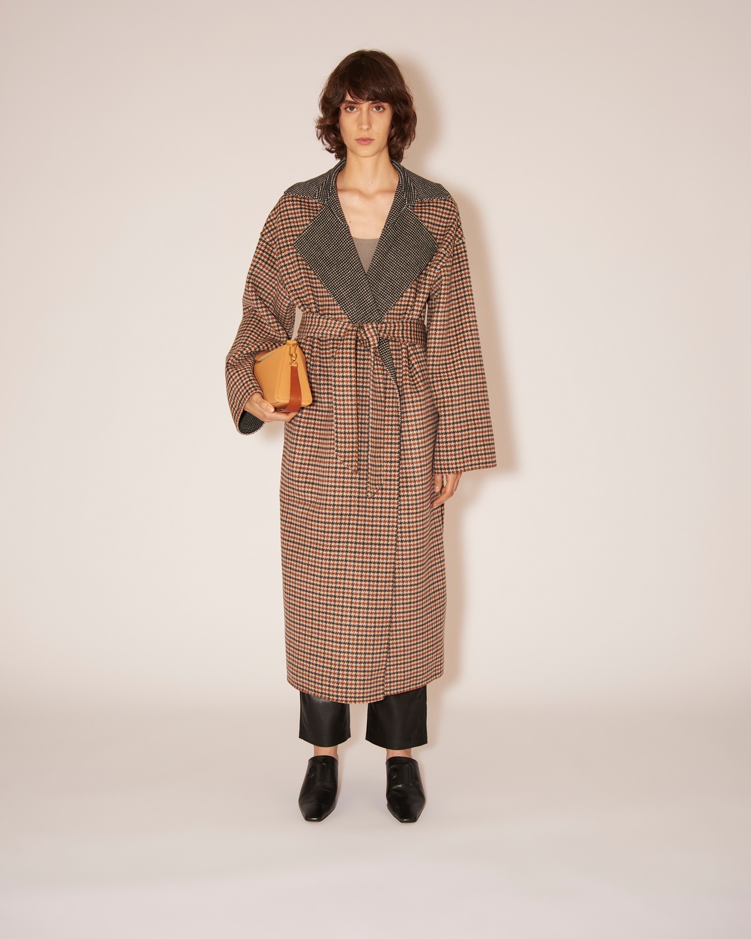 ALAMO - Reversible oversized robe coat - Check - 3