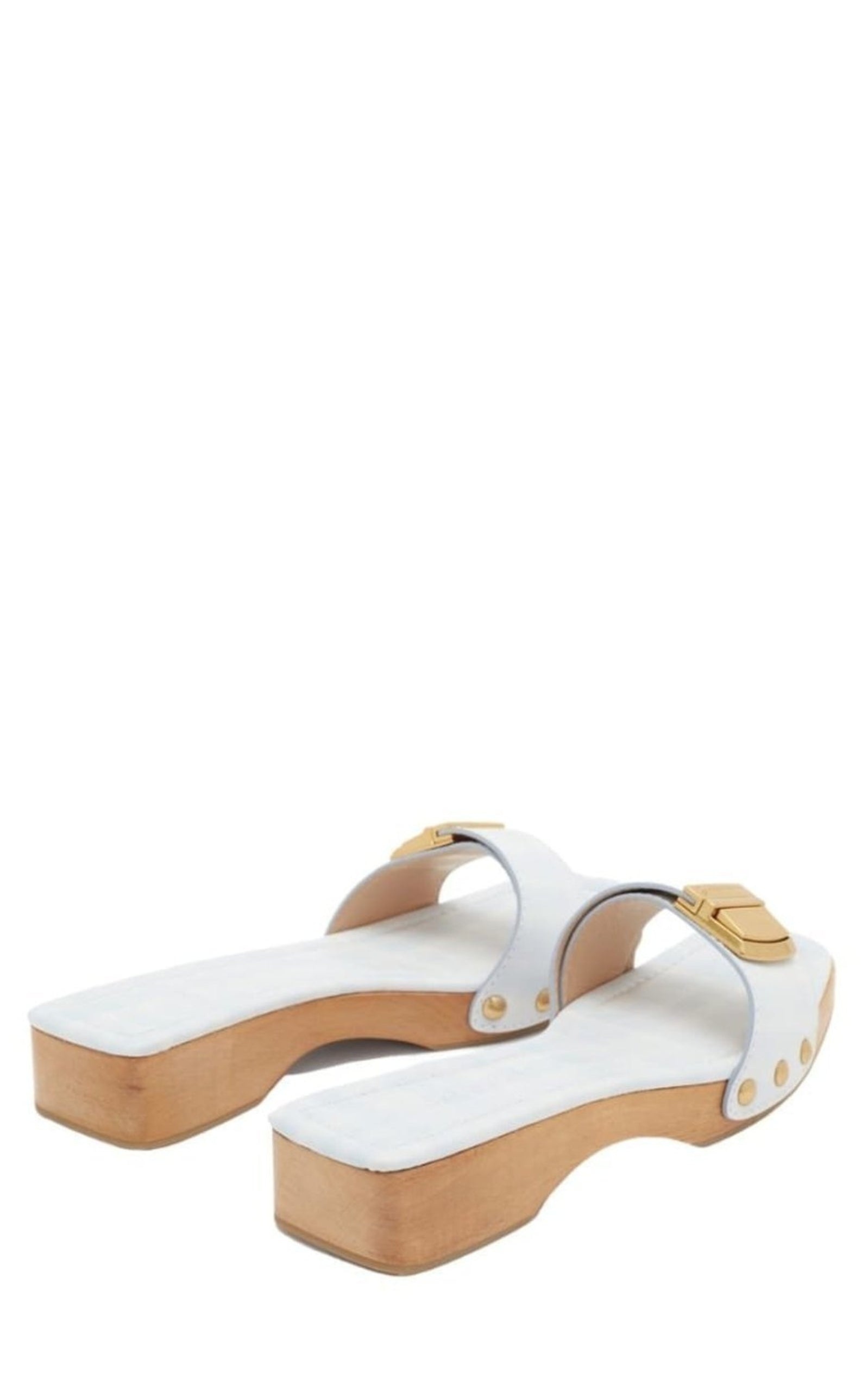 Les Tatanes Leather Slides Sandals - 5