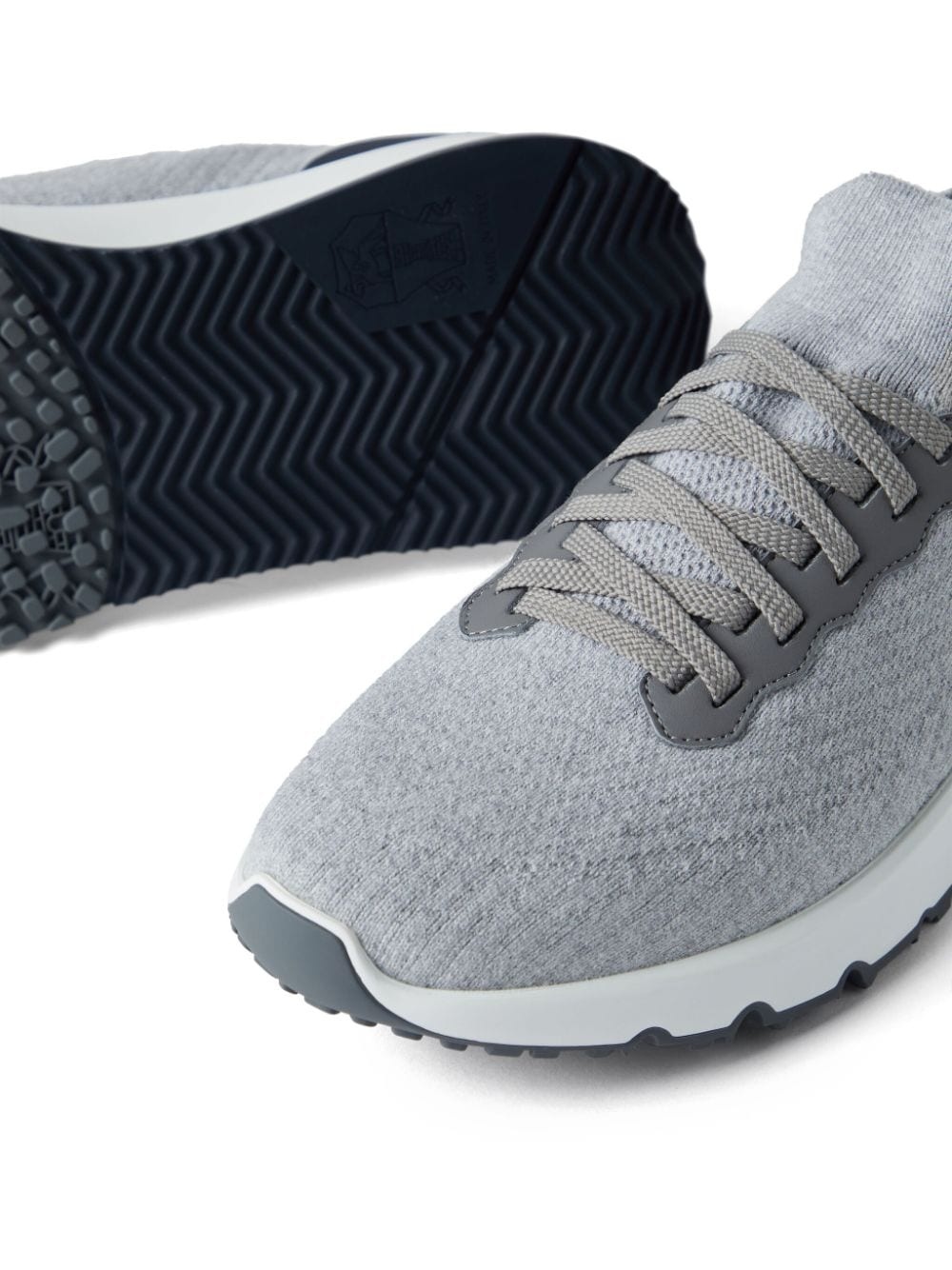 knitted low-top sneakers - 4