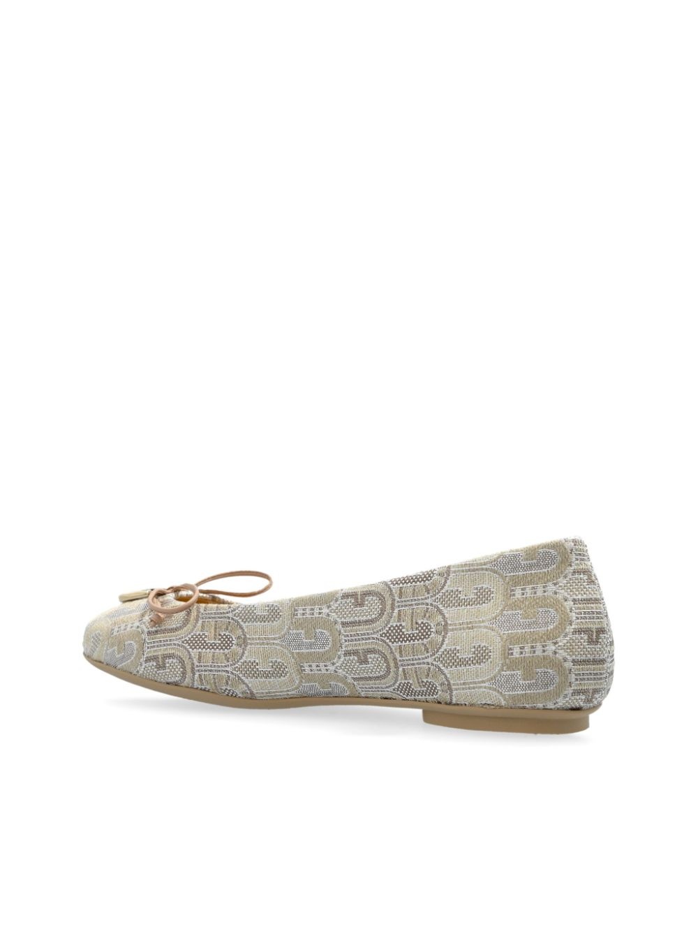 logo-jacquard ballet flats - 5