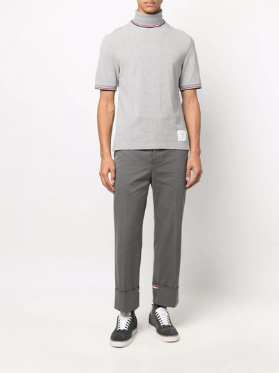 Thom Browne RWB-stripe roll-neck T-shirt outlook