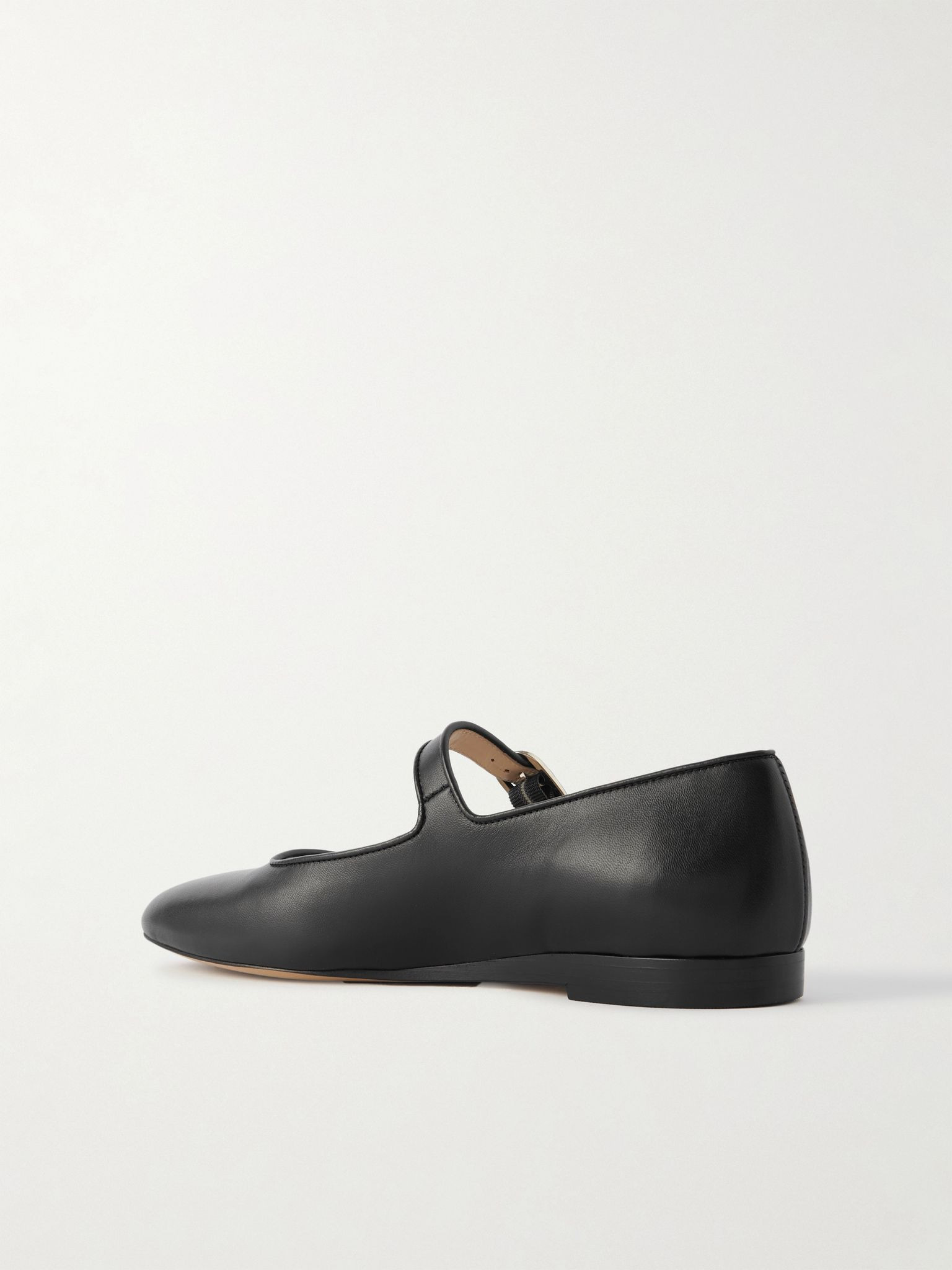 Leather Mary Jane ballet flats Black - 3