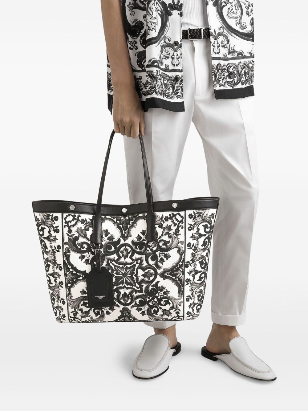 Majolica-print tote bag - 2