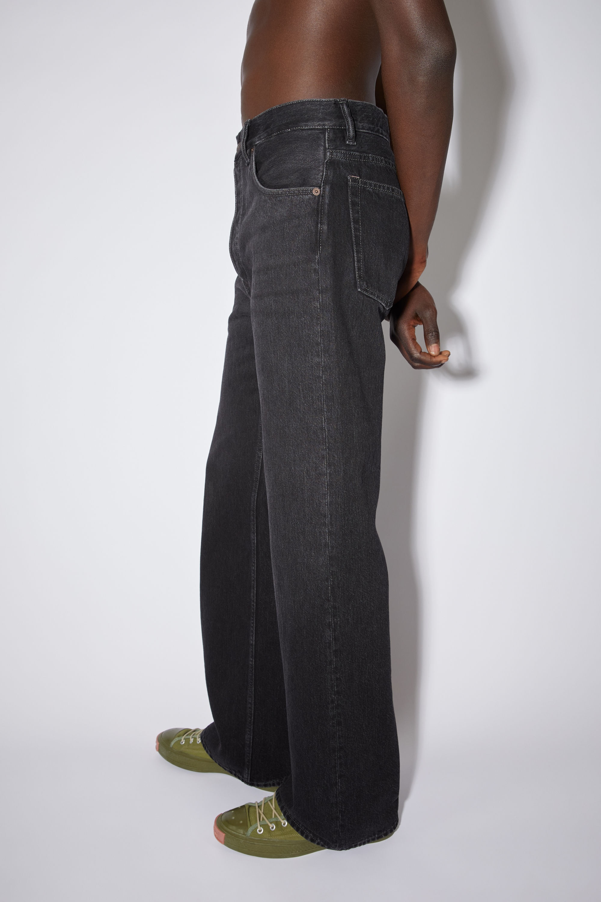 Loose bootcut jeans - Black - 4