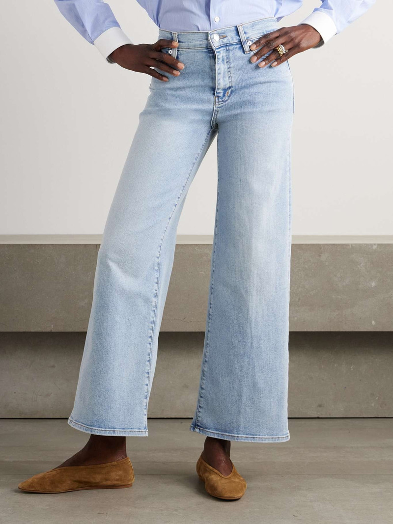 Le Slim Palazzo straight-leg jeans Light denim 3