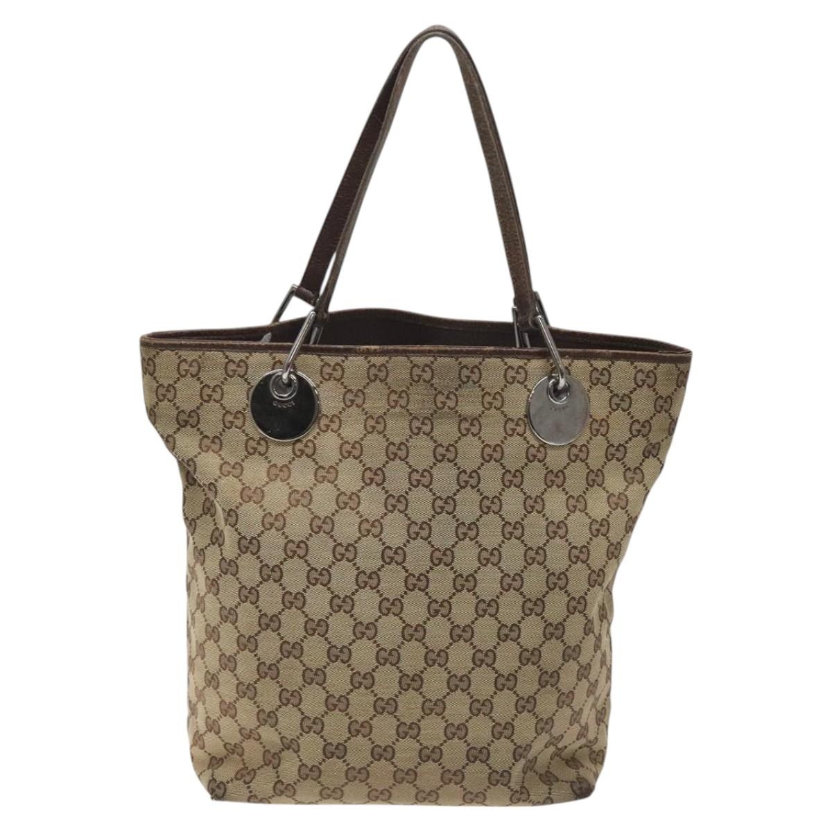 GUCCI GG Canvas Tote Bag Beige - 2