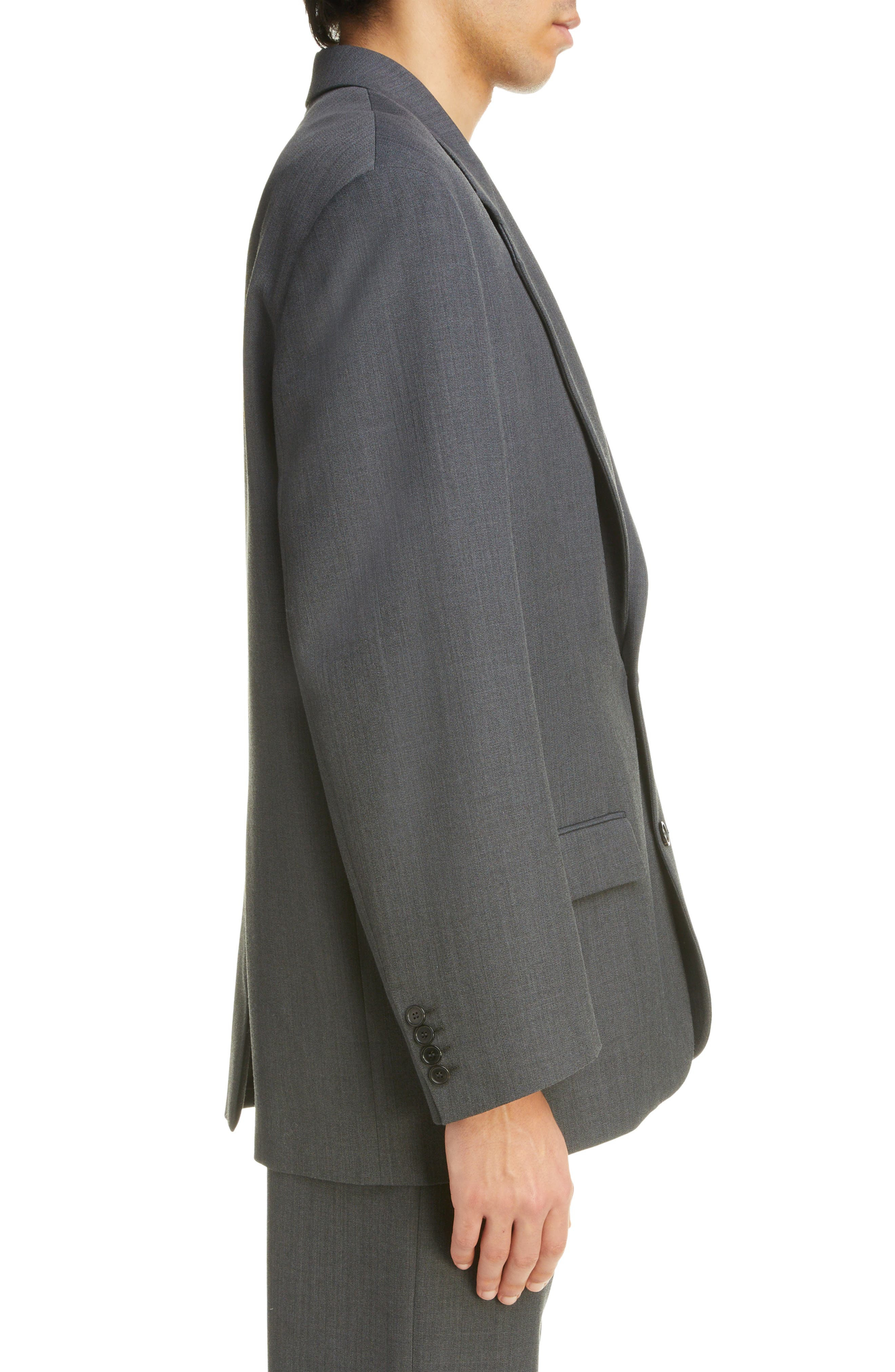 Mélange Oversize Recycled Polyester & Wool Sport Coat - 3