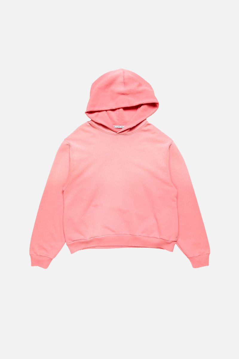 Fleece logo hoodie - Tango pink - 1