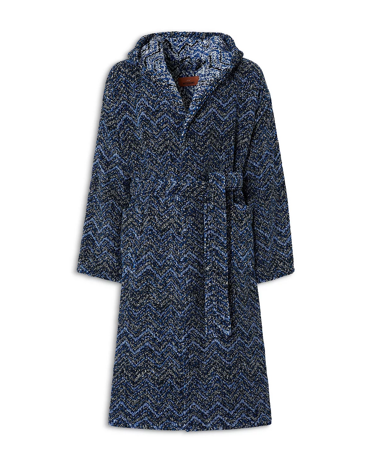 Azul Hooded Chevron Bathrobe - 1