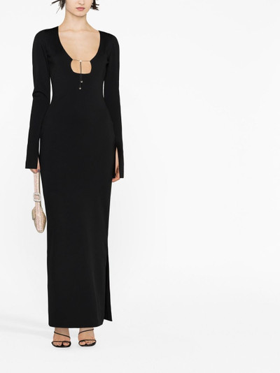 16ARLINGTON square-neck long-sleeve dress outlook