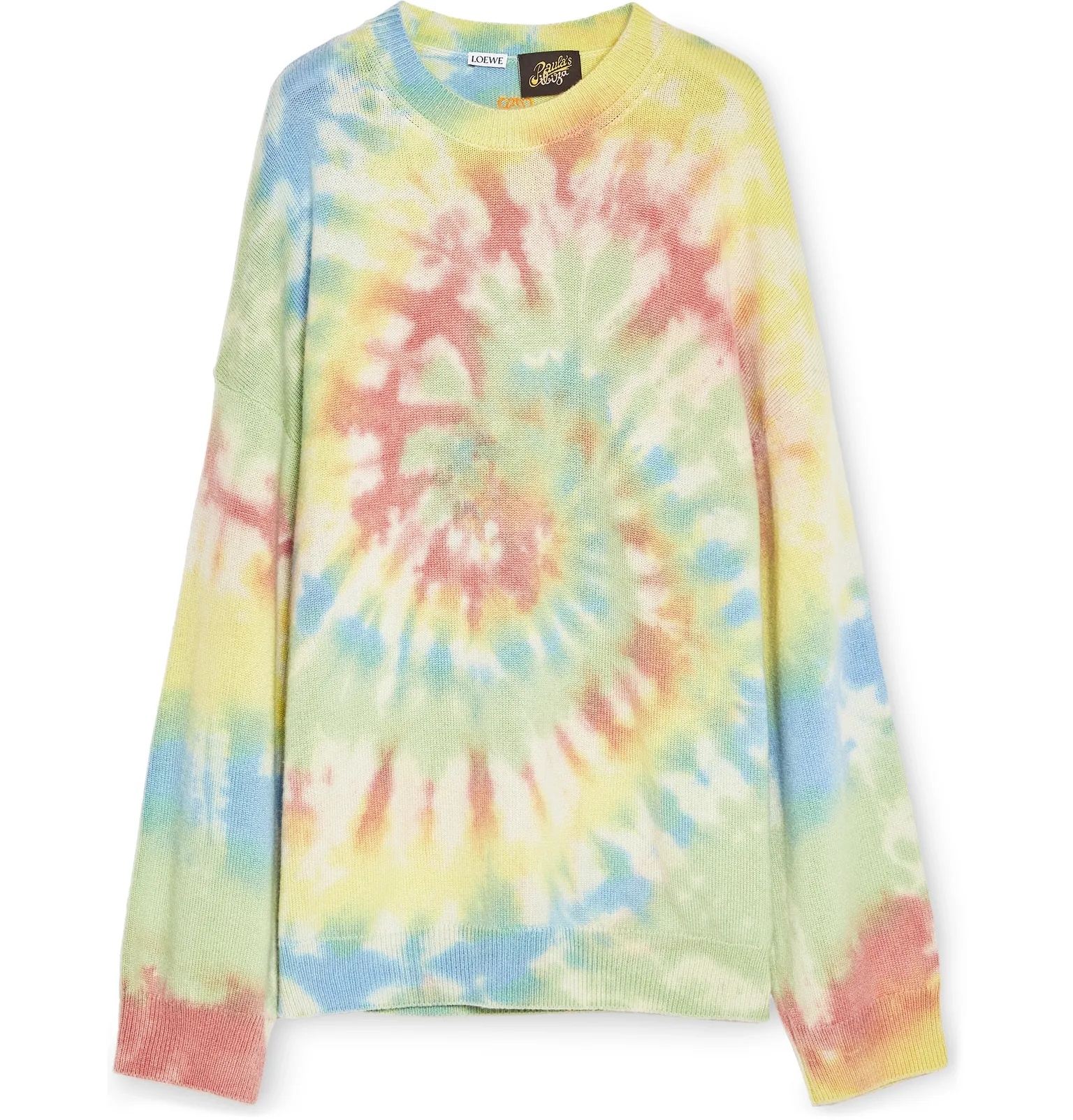 + Paula's Ibiza Tie-Dyed Cashmere Sweater - 1