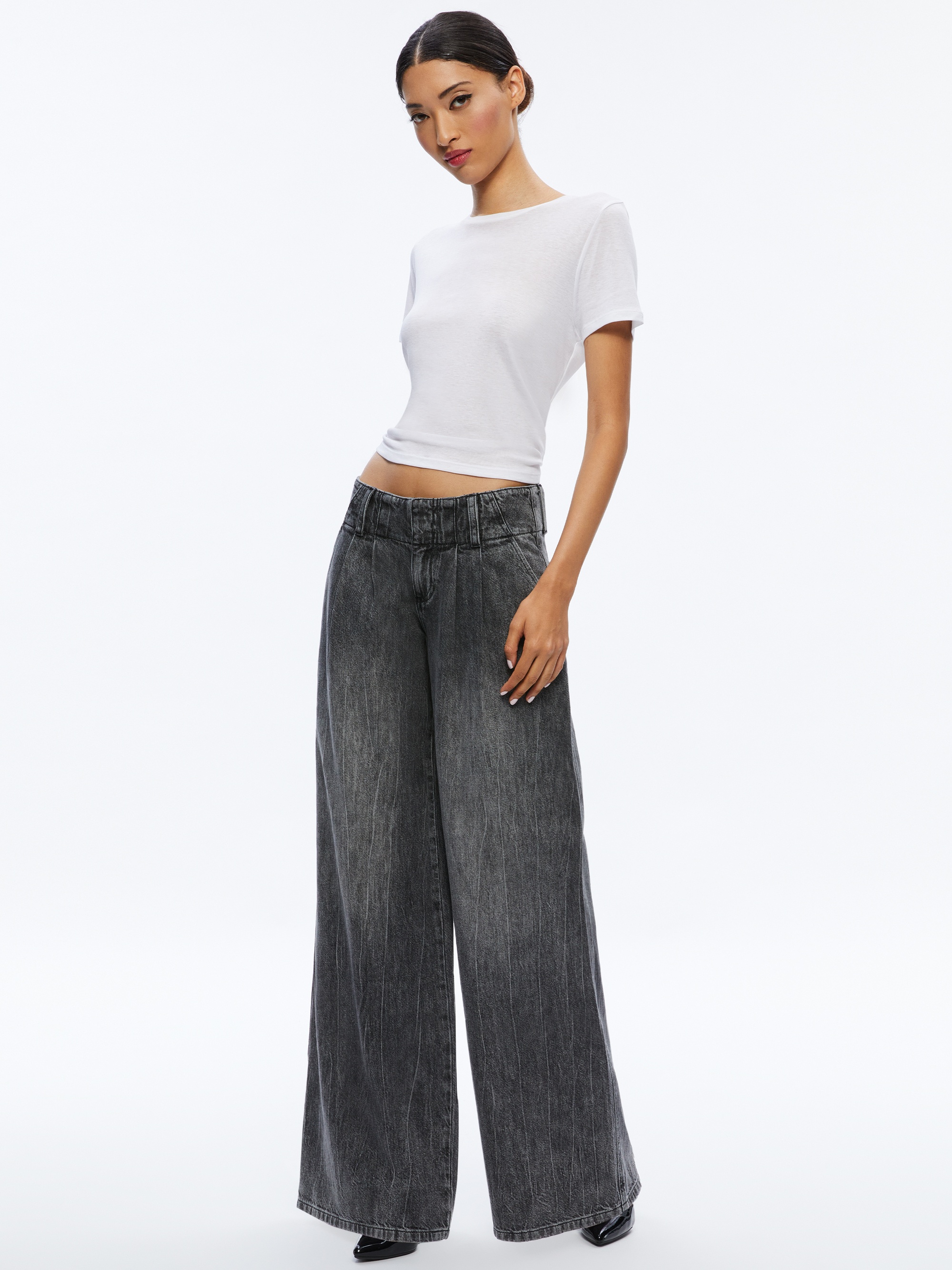 ANDERS LOW RISE PLEATED JEAN - 6