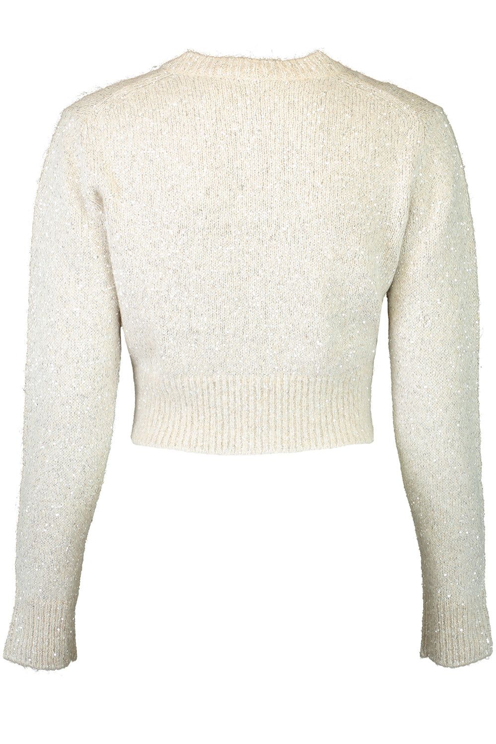 Cropped Jeweled Cardigan - 2