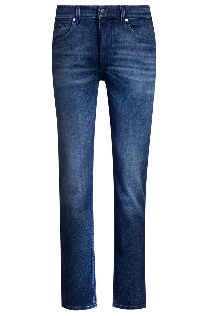 DELAWARE SLIM-FIT JEANS IN DARK-BLUE STRETCH DENIM 1
