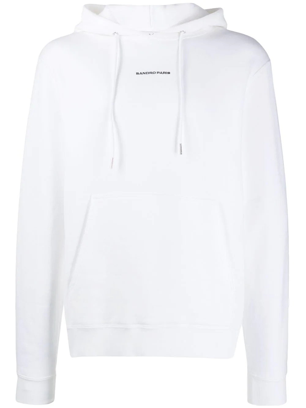 contrast logo hoodie - 1